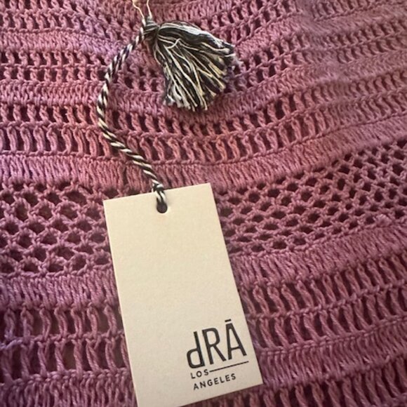 dRA Los Angeles TROPEA DRESS Crochet Lavender Bohemian Festival Sz M NWT - Picture 11 of 12